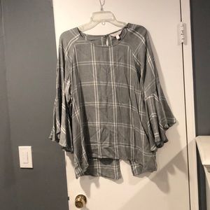 LC Lauren Conrad Flounce Sleeve Blouse